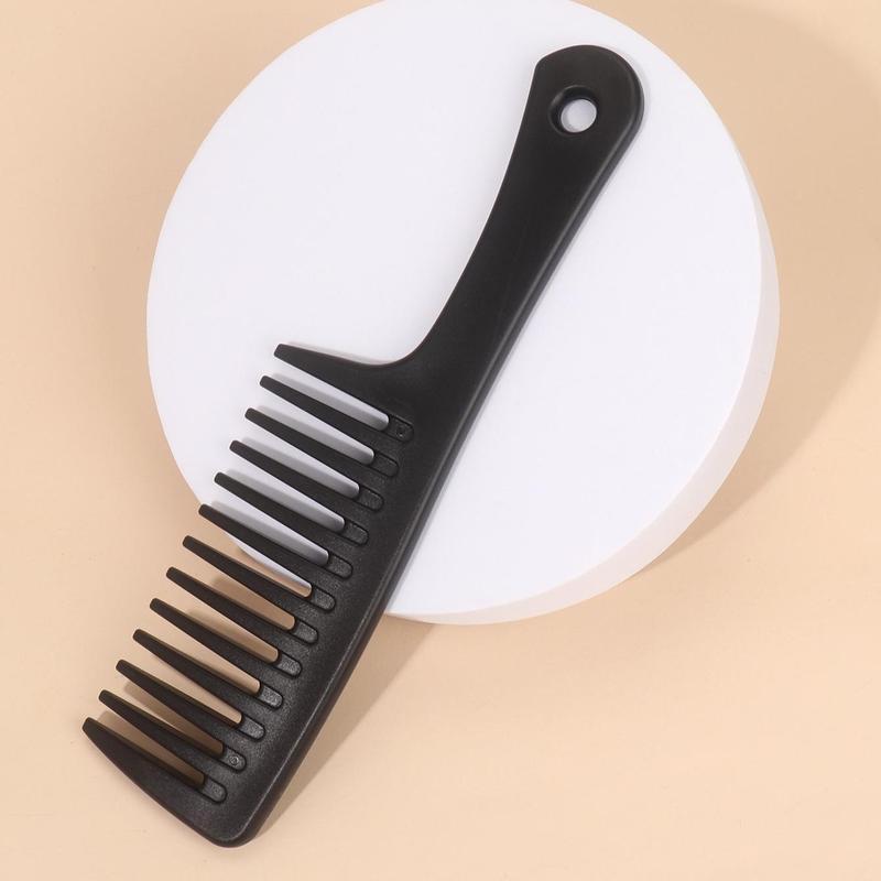 Solid Color Haircare Hair Comb, Portable Thickened Wide Tooth Comb, Hair Care & Styling Tool For Home Daily Use, Professional Heatless Styling Tools