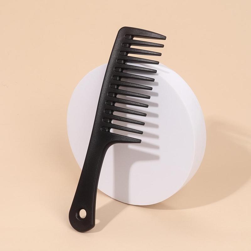 Solid Color Haircare Hair Comb, Portable Thickened Wide Tooth Comb, Hair Care & Styling Tool For Home Daily Use, Professional Heatless Styling Tools