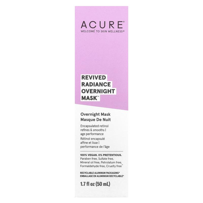 ACURE Revived Radiance Overnight Beauty Mask, 1.7 fl oz (50 ml)