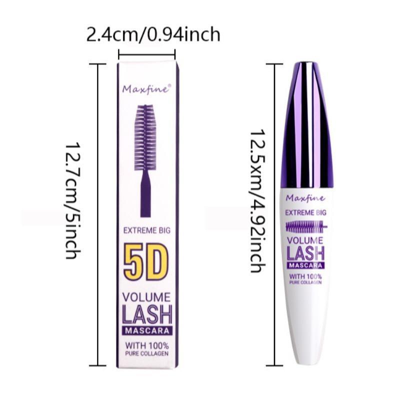 Waterproof Long-lasting Mascara, 1 Count Natural Curl Eyelashes Mascara, Eye Lashes Lengthening & Styling Curling Mascara Stick, Professional Eye Enhancement Makeup Products