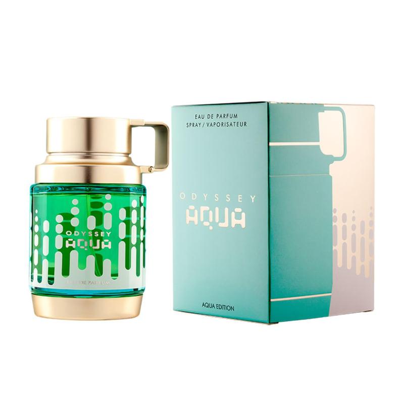 Armaf Odyssey Aqua Eau De Parfum For Men 3.4 Fl Oz - Woody Refreshing Aromatic Scent