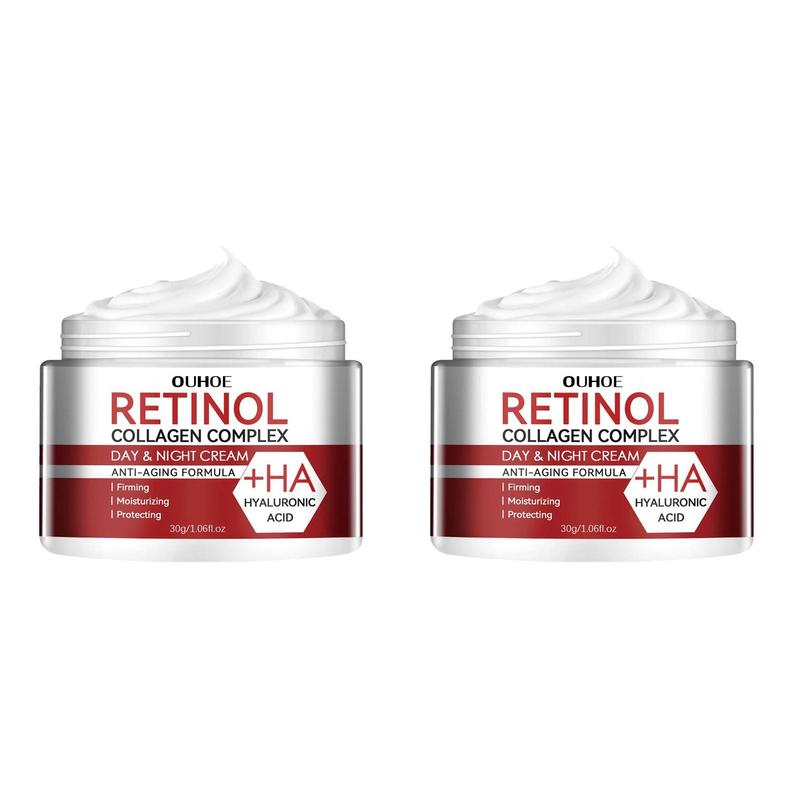 Retinol Moisturizing Cream, 2 Counts set Hydrating Face Cream, Moisturizing Face Lotion, Face Moisturizer, Skin Care Product for Women & Men