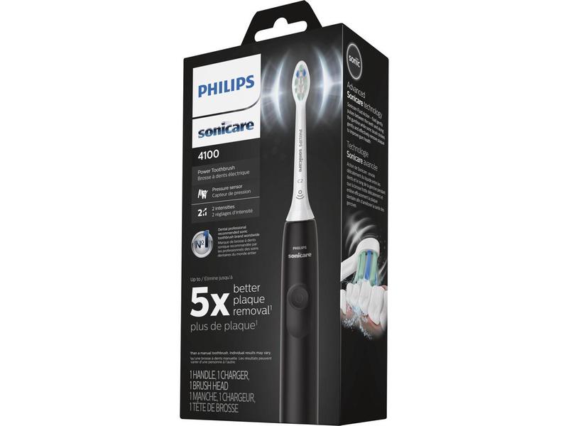 Philips Sonicare HX3681 24 4100 Power Toothbrush, Rechargeable Electric Toothbrush with Pressure Sensor, Black