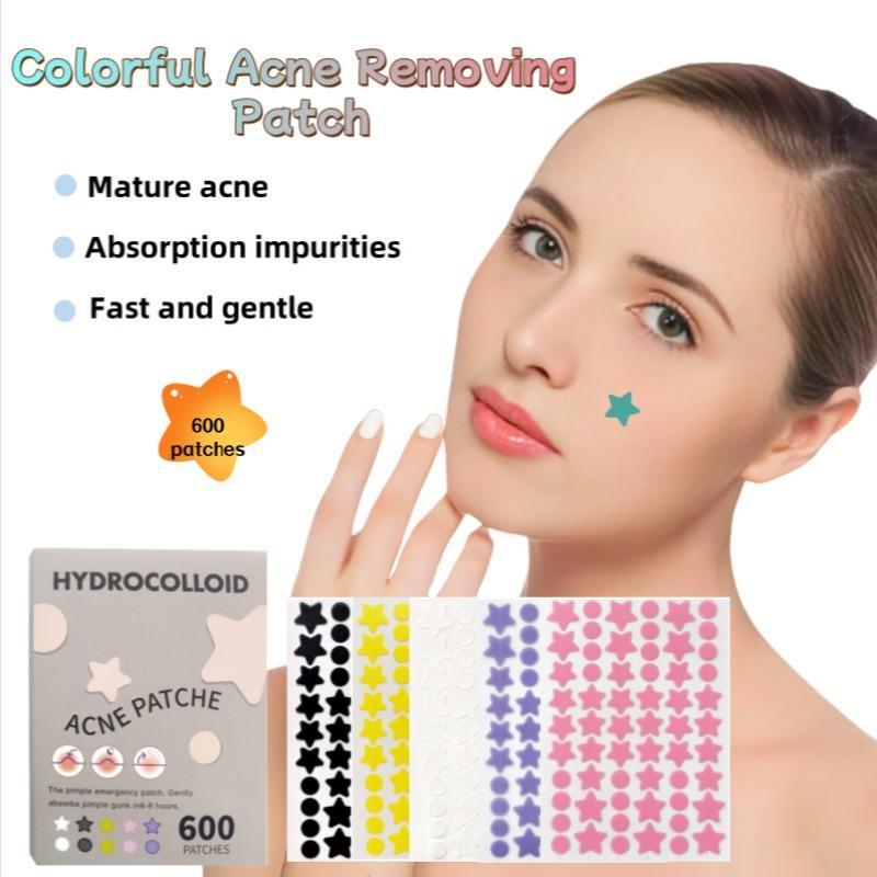 Star Shaped Hydrocolloid Acne Patch, 1 Box Acne Covering Patch, Daily Skincare Product for Women & Men, Christmas Gift