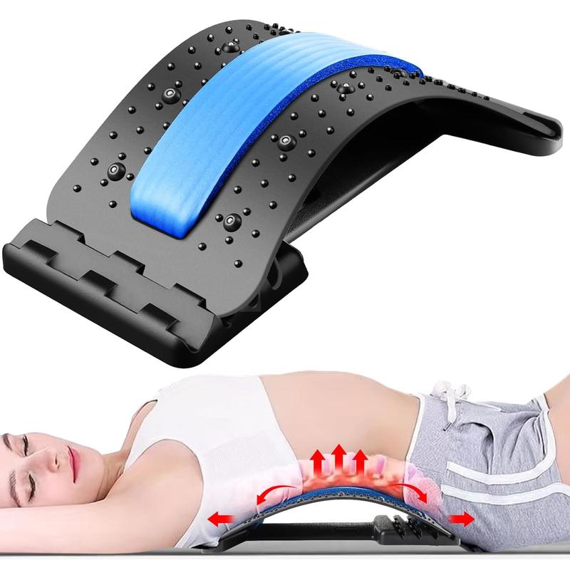 Back Stretcher, Spine Board for Lower Back, Lower Back Stretcher, 3 Level Adjustable Back Cracker, Spine Decompression for Lower Back