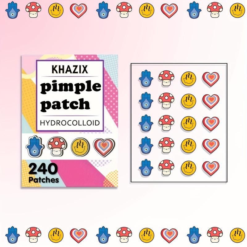 Cartoon Design Acne Patch, 240pcs box Hydrocolloid Acne Cover Patches, Gentle Facial Skin Care Product for Women & Men