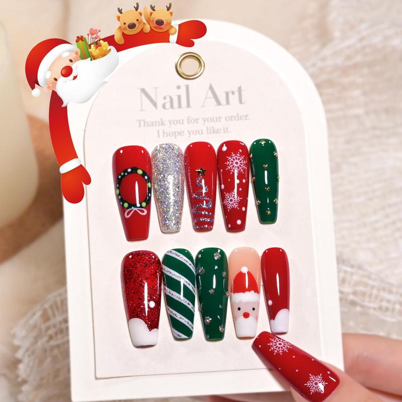 GAOY Glitter Gel Nail Polish Set of 6 pcs for Christmas nails Manicure Including Red Green White Gold Sliver Chrome Platinum Matte Nail Art Nail Care