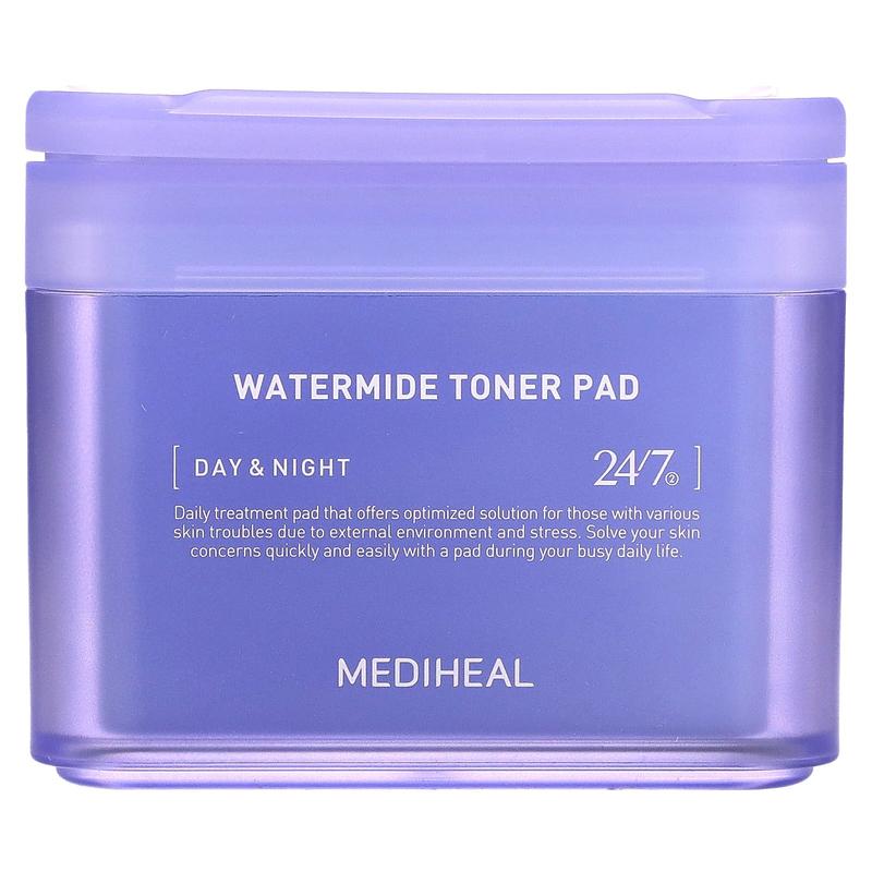 MEDIHEAL Watermide Toner Pad, 100 Pads, 5.74 fl oz (170 ml)