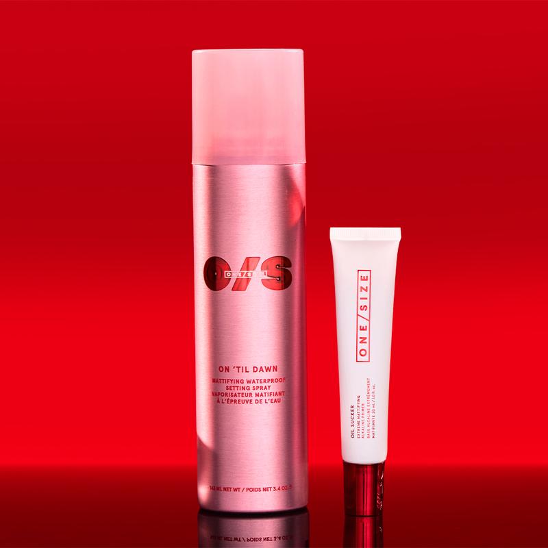 Oil Control On Lock: Mattifying & Setting Duo | Oil Sucker Primer & ONE SIZE Bestselling Full-Size Setting Spray | 16-Hour Waterproof Makeup for Oily Skin