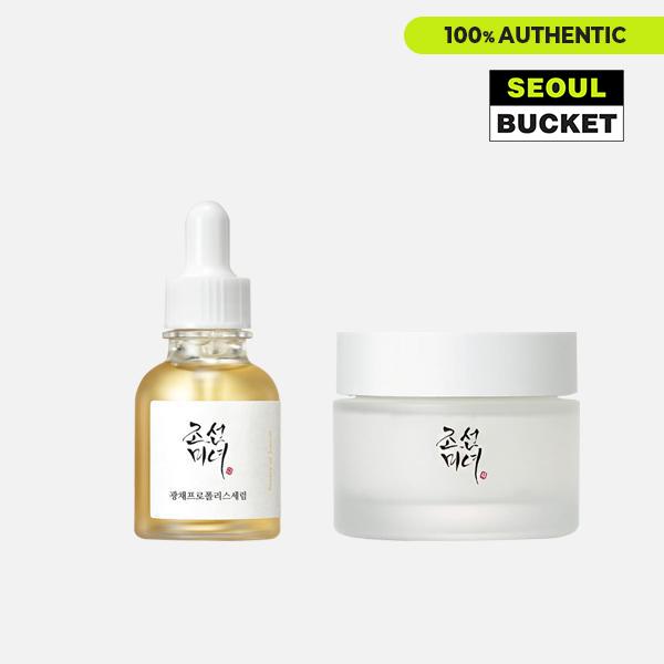 [Beauty of Joseon] skin care duo Glow Serum Propolis and Niacinamide 30ml & Dynasty Cream 50ml Korean Oil Skincare  Repair and Comfort Skin moisturizing facial serum glow effect