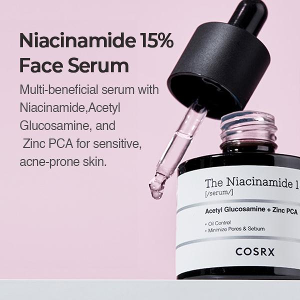 [COSRX Duo] Niacinamide 15 Serum 20ml & Advanced Snail 92 All In One Cream 100g Moisturizers Skincare Comfort Skin Repair moisturizing advanced snail facial serum korean skin