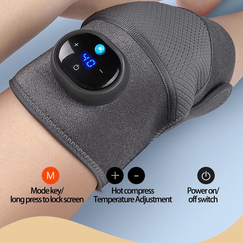 Heated Knee Massager, 1 Count Adjustable 3 Heating Modes Knee Elbow Shoulder Heating Pad, Home and Travel Personal Care Appliance