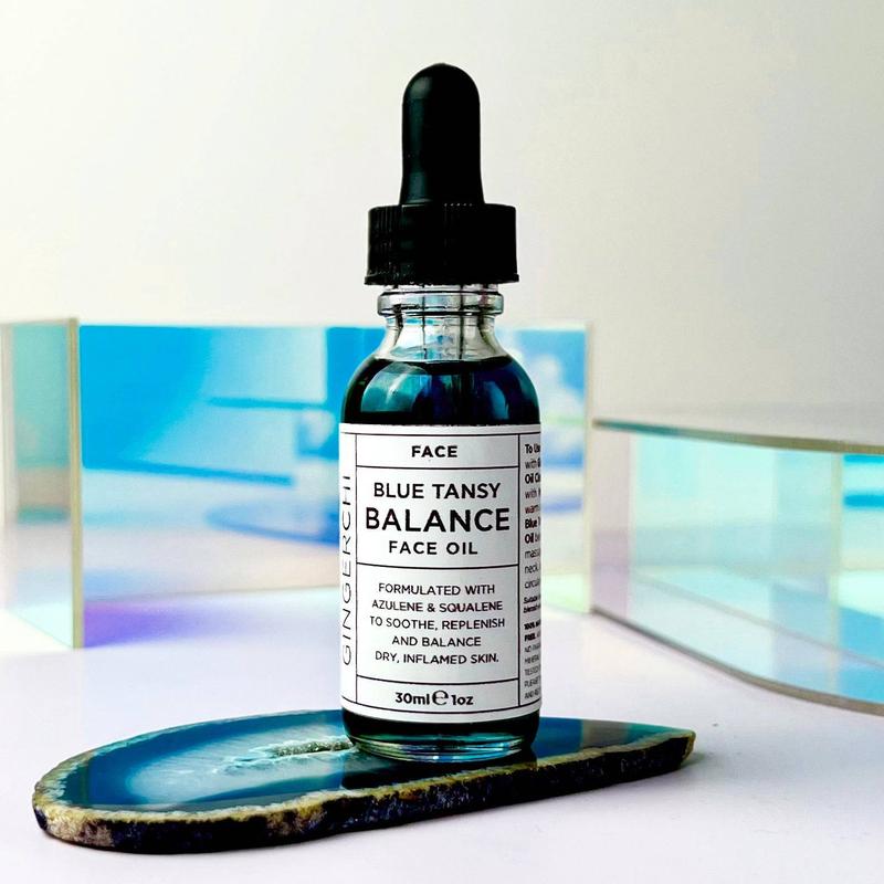 Blue Tansy Balance Face Oil Skincare Serums for Calming Moisture