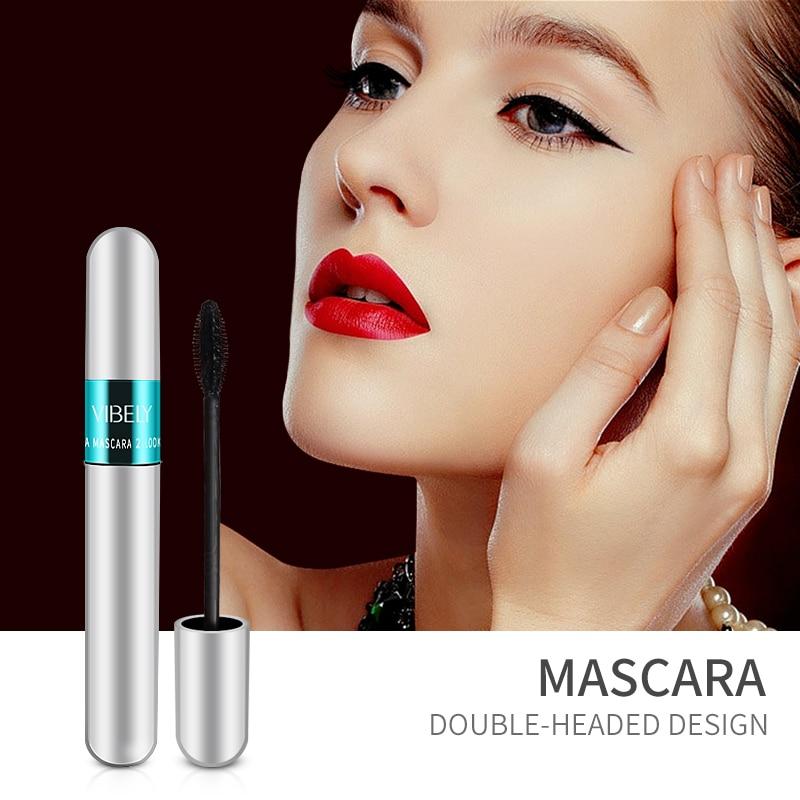 4D Premium Mascara by VIBELY - Easy to Remove by Warm Water, Lengthening,Organic, Vegan & Smudge Proof