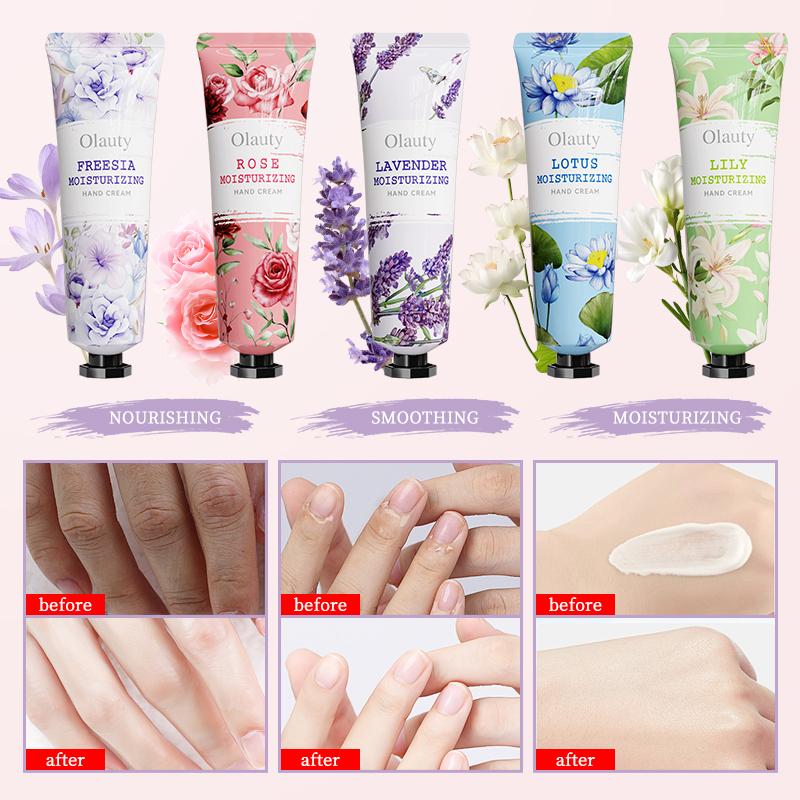 10 Pack Floral Flavor Hand Cream for Dry Cracked Hands, Natural Moisturizing Hand Lotion Travel Size,Birthday Gifts,Teacher Appreciation Gift, Bridesmaid Gifts for Women