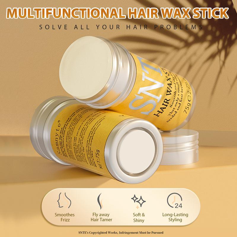 SNTE Hair Wax Stick, Wax Stick for Hair Slick Stick, Hair Wax Stick for Women Kids, Hair Gel Stick for Girls Hair Accessories for Women Fly away Hair Tamer, Hair Bun Maker for Kids Styling Cream Haircare