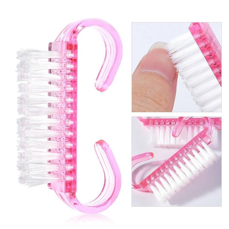 Nail Art Cleaning Brushes (3pcs), Manicure Cleaning Brushes, Professional Nail Art Cleaning Brushes, Great For Nail Art, Fingernail Cleaning