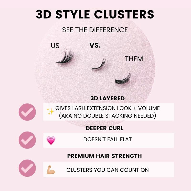 VLUME 3D Layered DIY Lash Extension Cluster Box Only (Various Styles)