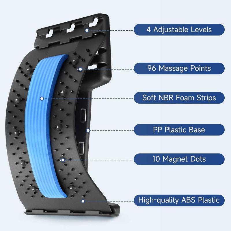 Back Stretcher Back Cracker Back Cracking Device: Back Stretcher for Lower Back Pain Relief, Back Popper Crack Lower Upper Back Stretcher, Spine Board Lumbar Stretcher