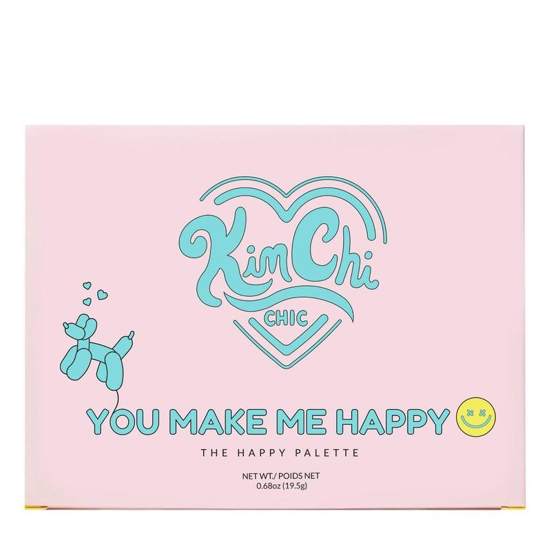 KimChi Chic Happy Eyeshadow Makeup Palette - 15 Pressed Matte and Shimmery Color Shades, Cosmetic Makeup