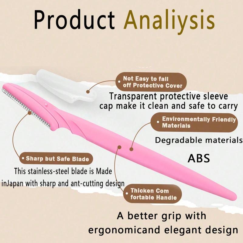 Disposable Eyebrow Trimmer Set, 48pcs set Multifunctional Eyebrow Shaping Tool, Facial Hair Shaving Tool, Suitable for Women and Men Body Use