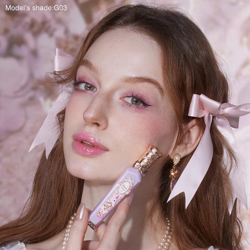 Flower Knows Bestselling Duo - Little Angel Embossed Highlighter & Strawberry Rococo Glowy Lip Gloss