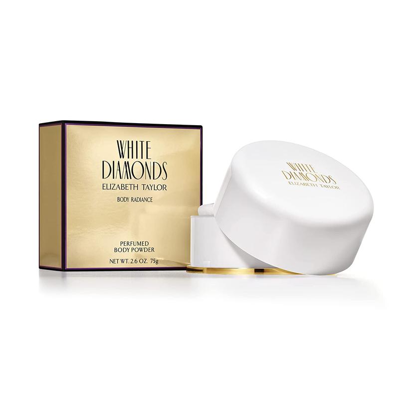 Elizabeth Taylor Body Powder for Women, Fragrance with Body Puff, White Diamonds, 2.6 Oz Elizabeth Taylor