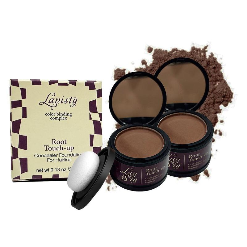 Hairline Powder(Dark Brown) Hair Root Dye, Instantly Hair Color Shadow Cover Gray Hair Root, Hair Touch-Up, Thin Hair Powder Flawless Makeup