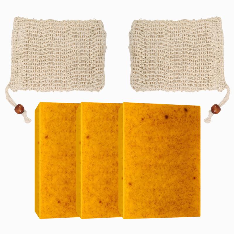 Soap - Lemon, Turmeric Extract, Women's Cleansing Body, Face, Moisturizing Skin Care Body Wash Soap