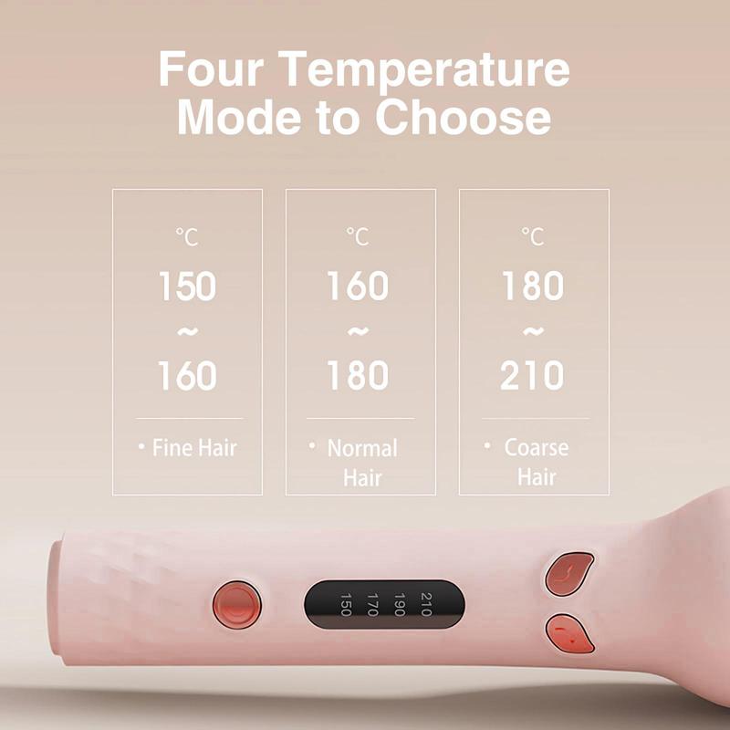 Electric Hair Curler, 4-speed Temperature Control Adjustable Hair Curler, LED Screen Hair Curling Wand for Christmas Gift, Diffuser Hair Styling Tool for Home & Salon Use, Winter & New Year Gift, Stocking Fillers, Winter Essentials