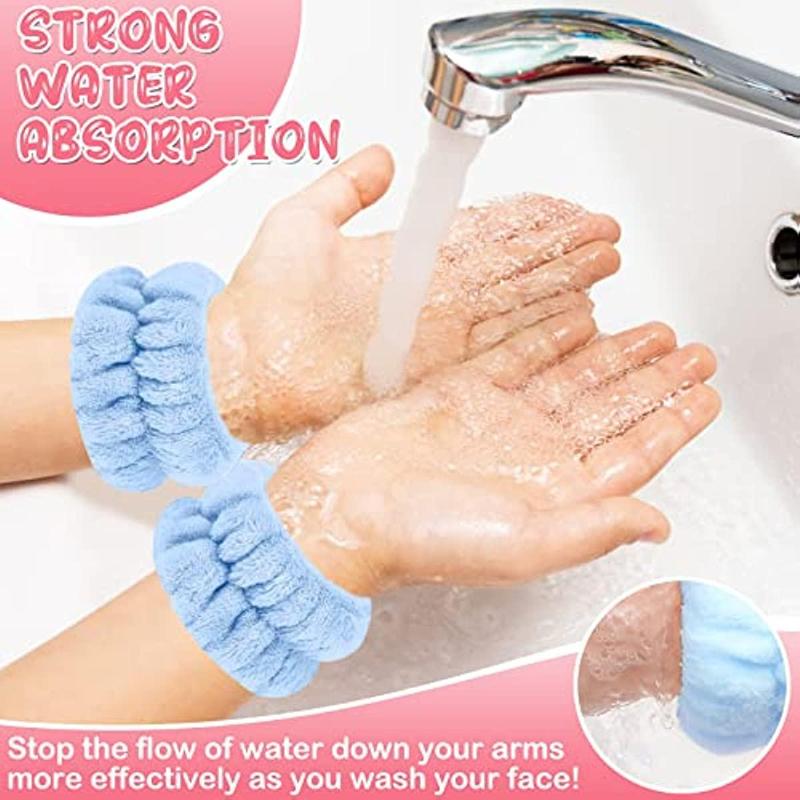 Face Washing Wrist Bands, 8 Counts set Face Washing Wrist Band, Face Washing Tool, Skin Care Tool for Women & Girls