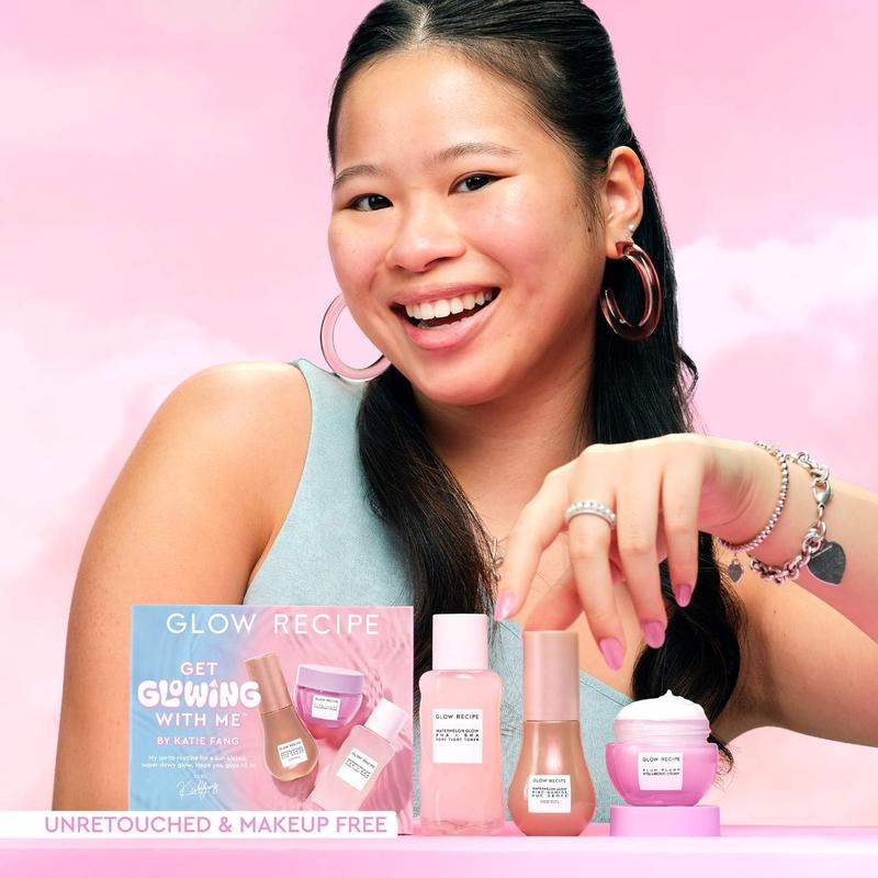 Glow Recipe Get Glowing With Me Kit by Katie Fang with Hue Drops Tinted Serum