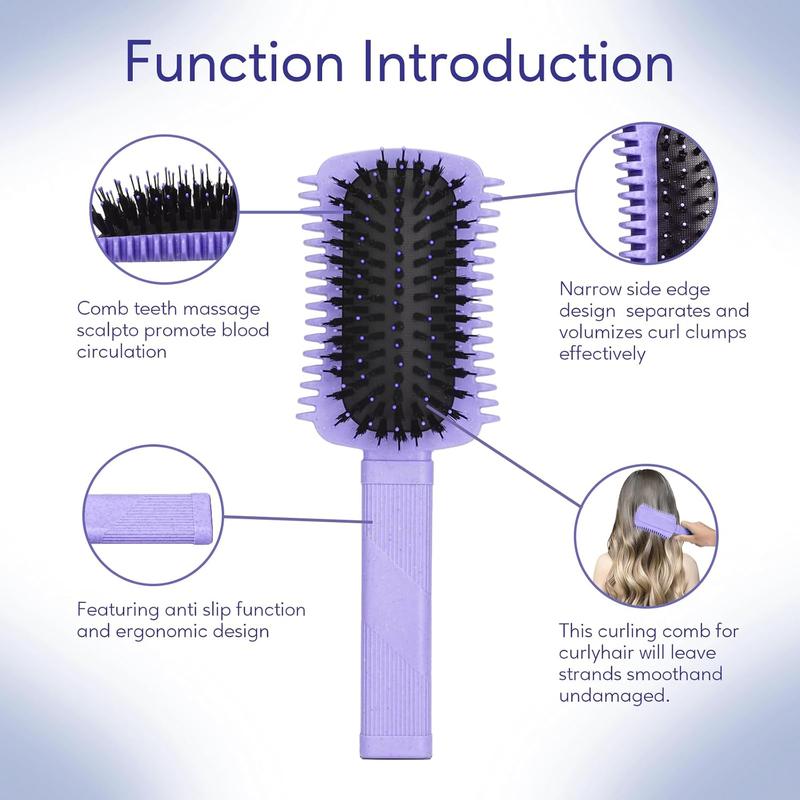 Curly Hair Brush Defining, Volume Curl Brush, Curl Defining Brush, Shaping and Styling Women's Curls