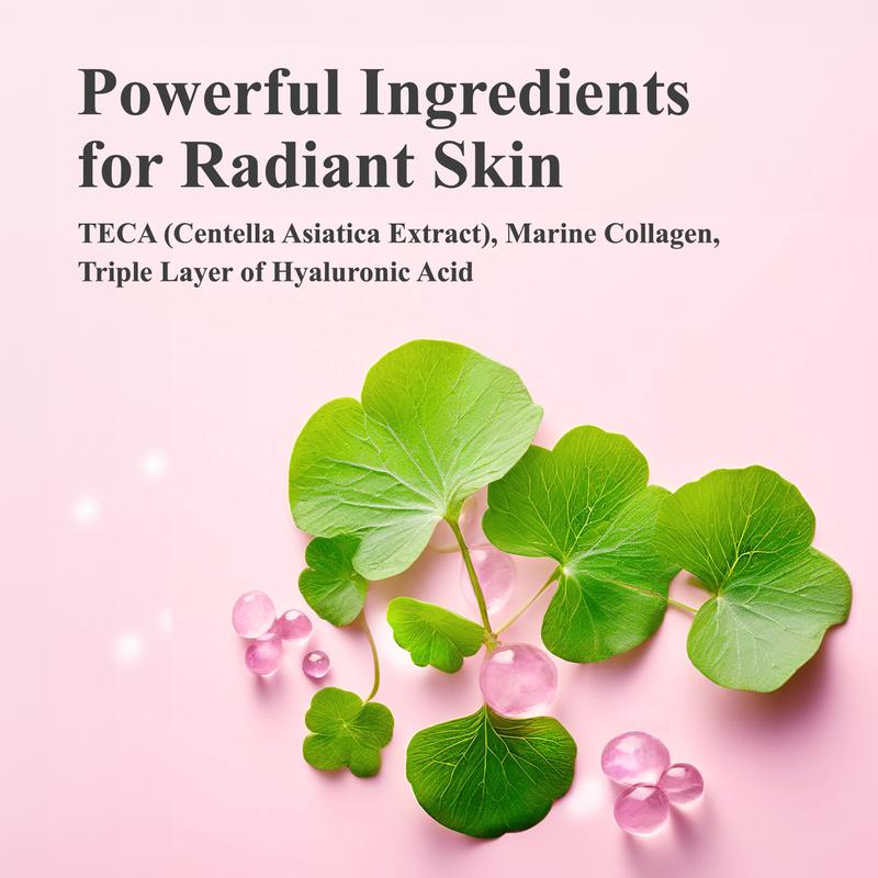 [Madeca Derma] Revitalizing Facial Serum with Centella Asiatica, Collagen, and Hyaluronic Acid | Soothing & Firming & Anti-Aging | Sensitive & Acne-prone skin friendly, skin barrier repair | Korean pharmaceutical daily skincare routine