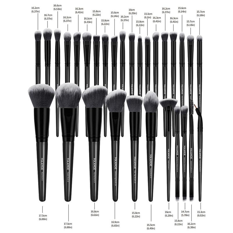 Makeup Brush Set with Storage Bag, 41pcs set Makeup Brushes & Sponges & Powder Puffs & Brush Cleaning Tool, Professional Makeup Tools for Women, Christmas Gift