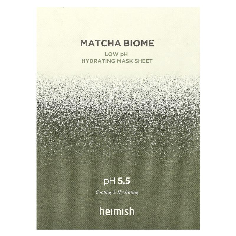 Heimish Matcha Biome, Low pH Hydrating Beauty Mask Sheet, 5 Sheets, 30 ml Each