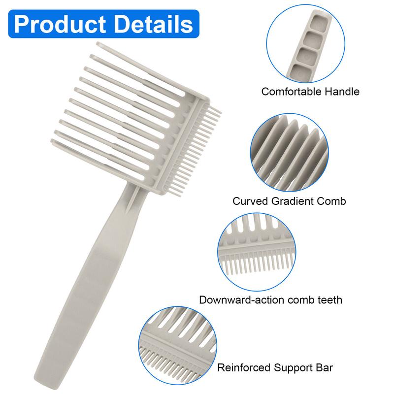 2X Blending Comb Barber Professional Hair Styling for Tapering Longer Flat Top