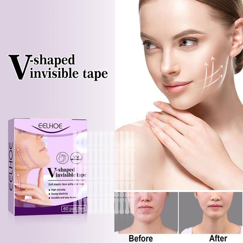 V-shaped Face Lift Tape,Facial Lifting Patch, Lift Face Double Chin V Face Melon Seed Face Invisible Lifting Patch