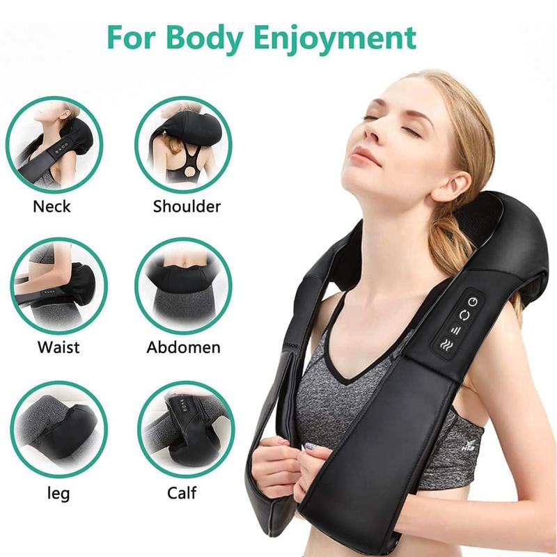 Medcursor Neck Massager with Heat, Shiatsu Shoulder Massager, Electric Kneading Back Massager, Massage Pillow for Muscle Relax Deep Tissue, Gifts