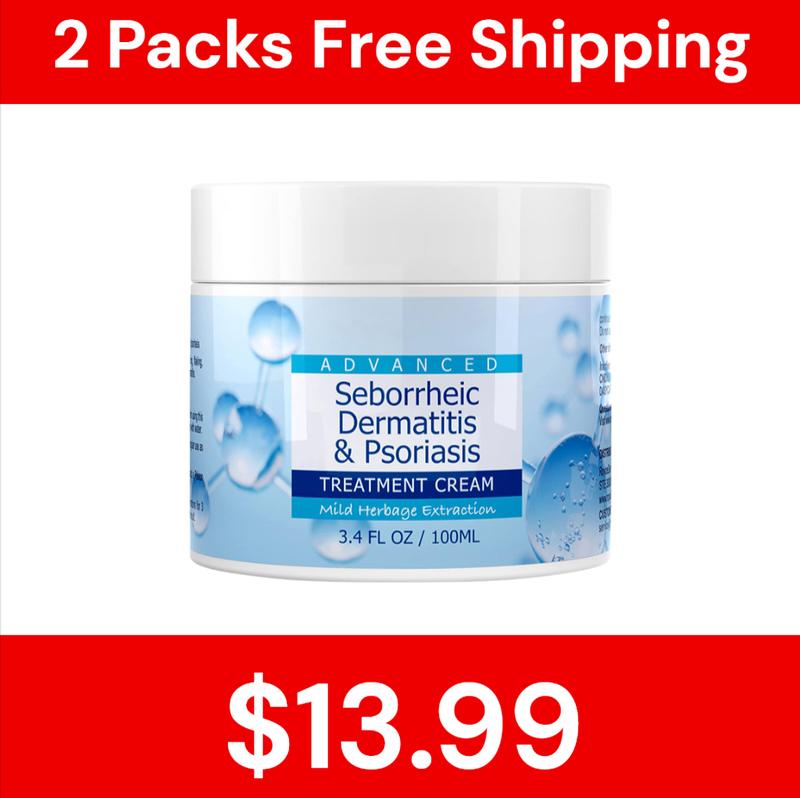 [Quick Seller Black Friday 60% off - 2 Pack ] Seborrheic Dermatitis Cream ScalpTreatment for Psoriasis, Folliculitis, Dry Scalp, Dandruff, Anti-Itch Conditioner Haircare Herbal