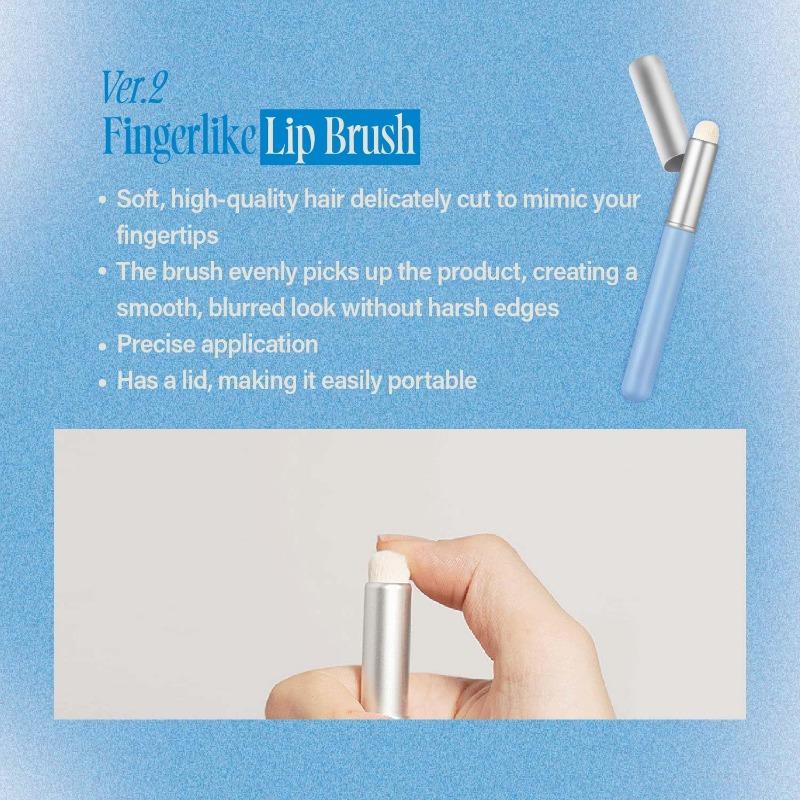 Fingerlike Silicone Lip Brush | Multi-purpose Makeup Blending Brush with Lid