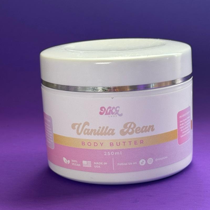 Vanilla bean body butter Body Care Fragrance Scent Shea Smooth Blend Cocoa Jojoba Lotions Moisturize canvas beauty