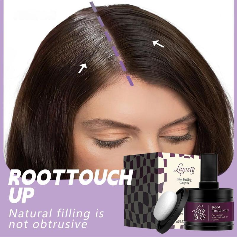 Hairline Powder(Dark Brown) Hair Root Dye, Instantly Hair Color Shadow Cover Gray Hair Root, Hair Touch-Up, Thin Hair Powder Flawless Makeup