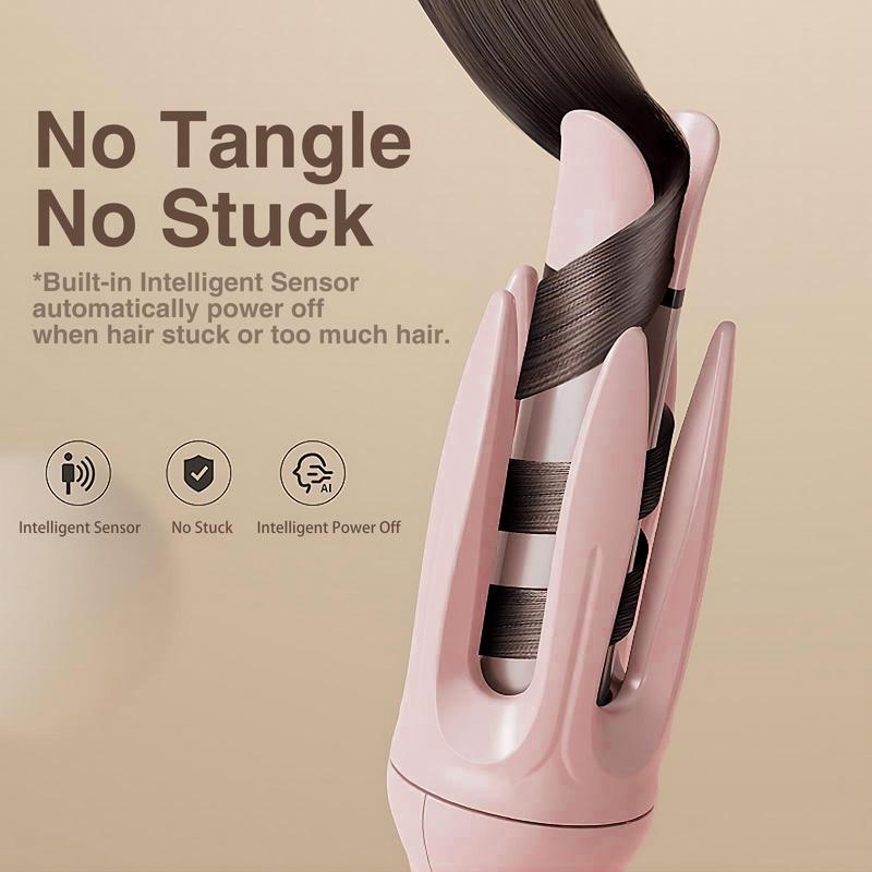 Electric Hair Curler, 4-speed Temperature Control Adjustable Hair Curler, LED Screen Hair Curling Wand for Christmas Gift, Diffuser Hair Styling Tool for Home & Salon Use, Winter & New Year Gift, Stocking Fillers, Winter Essentials