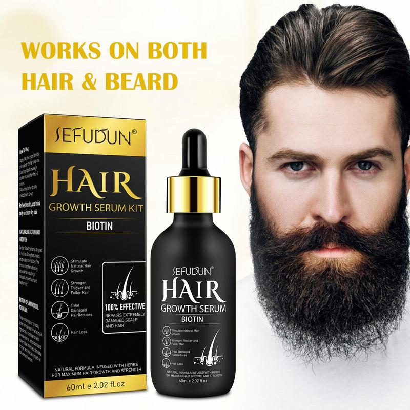 Minoxidil Hair Strengthening Serum with Microneedle Roller, Natural Formula Gentle and Not Irritatin, Hair Care & Styling Product for Boys and Girls