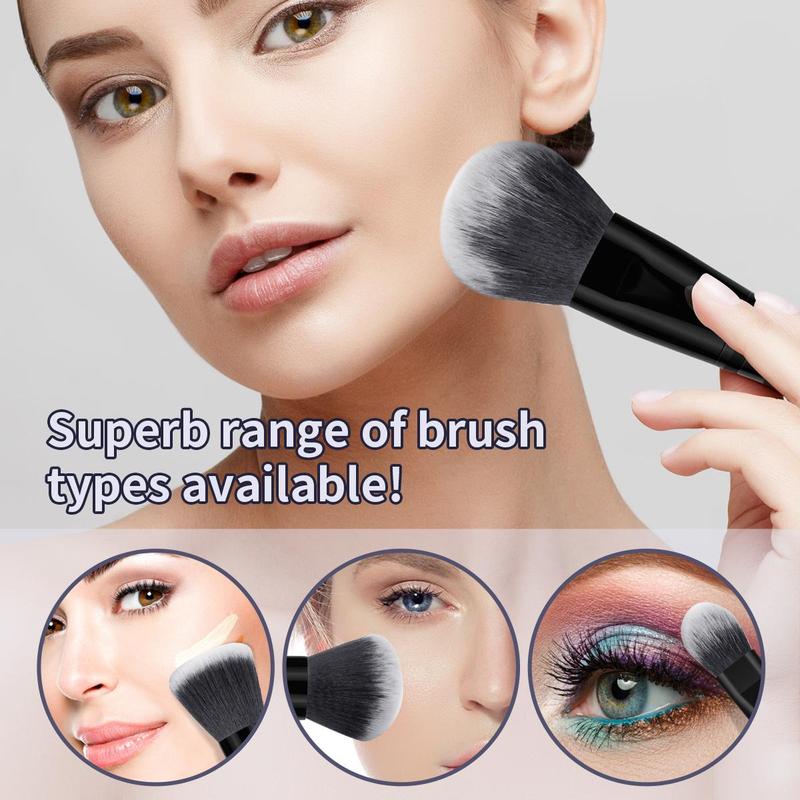 Makeup Brush Set with Storage Bag, 41pcs set Makeup Brushes & Sponges & Powder Puffs & Brush Cleaning Tool, Professional Makeup Tools for Women, Christmas Gift