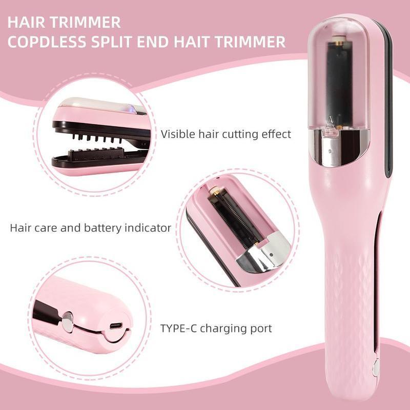 Electric Hair Trimmer, 1 Box Rechargeable Hair Split End Hair Trimmer & Accessories, Hair Styling Tools for Women & Girls, Hair Products