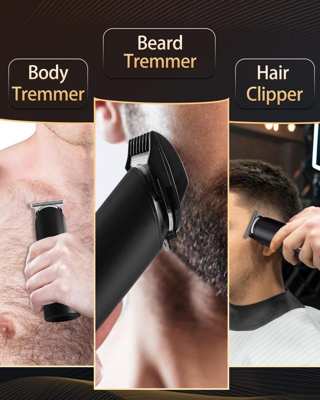 PRITECH Beard Trimmer for Men, Rechargeable Shavers for Men, Electric Razor for Men, Waterproof Groin Hair Trimmer Body Trimmer, Pubic Hair Trimmer with Standing Recharge Dock loprofxclipperross hairtrimmer