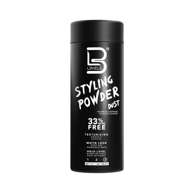 L3 Level 3 Styling Powder - Natural Look Mens Powder - Easy to Apply with No Oil or Greasy Residue