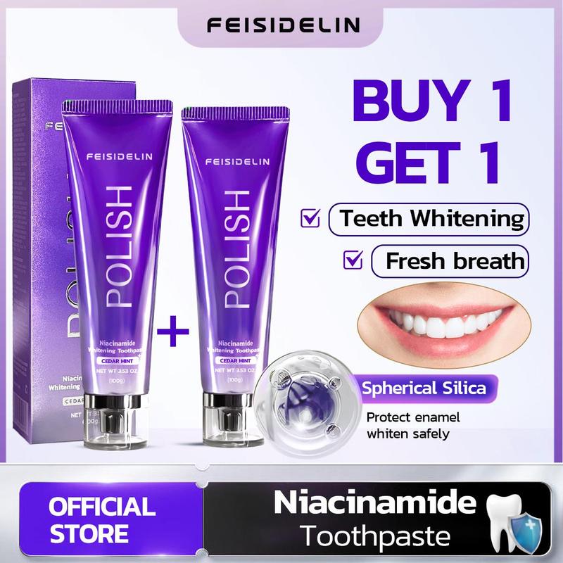 FEISIDELIN Niacinamide Whitening Toothpaste 100g*4pcs